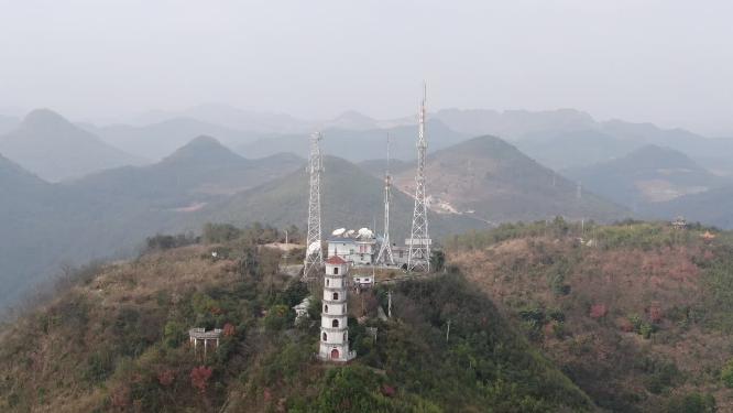 高山信号塔航拍