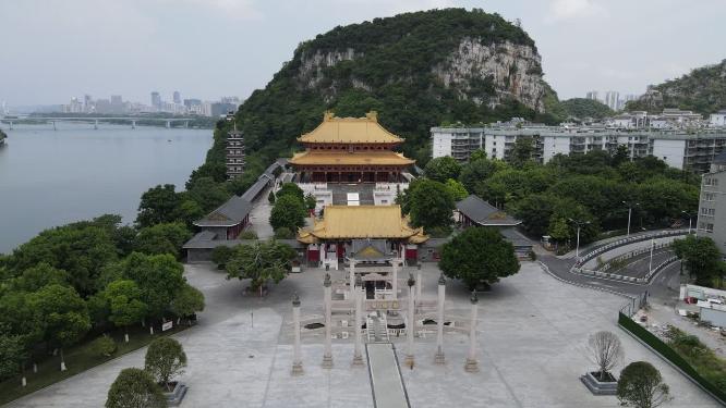 广西柳州文庙航拍