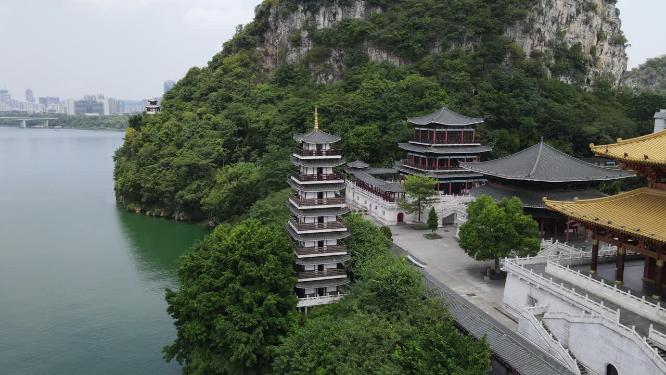 广西柳州文庙航拍