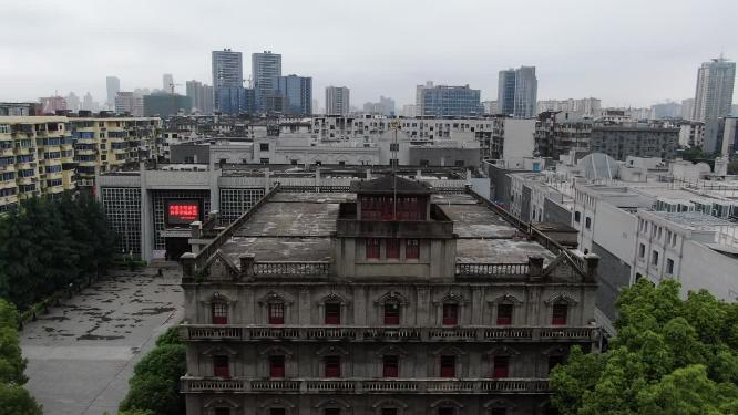 江西南昌八一起义纪念馆航拍