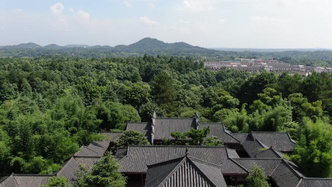 湖南刘少奇故居航拍