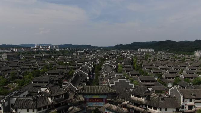 湖南常德桃花源5A景区航拍