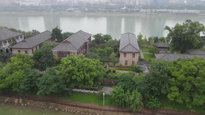 湖南衡阳东洲岛4A景区航拍