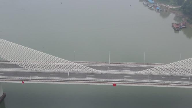 湖南衡阳湘江大桥航拍