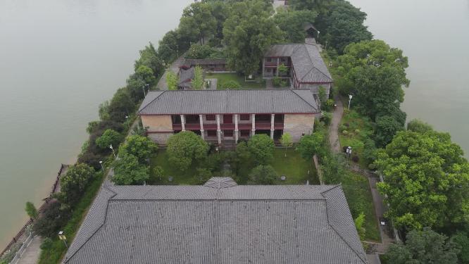湖南衡阳石鼓书院航拍