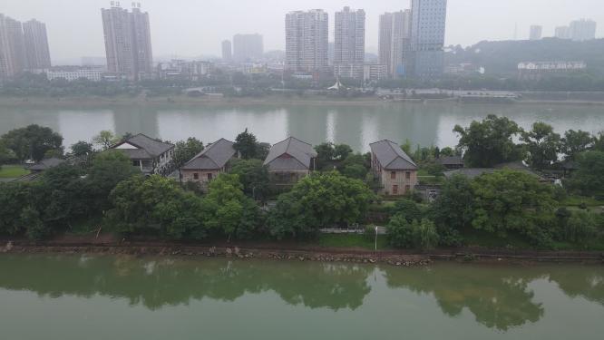 湖南衡阳东洲岛4A景区航拍