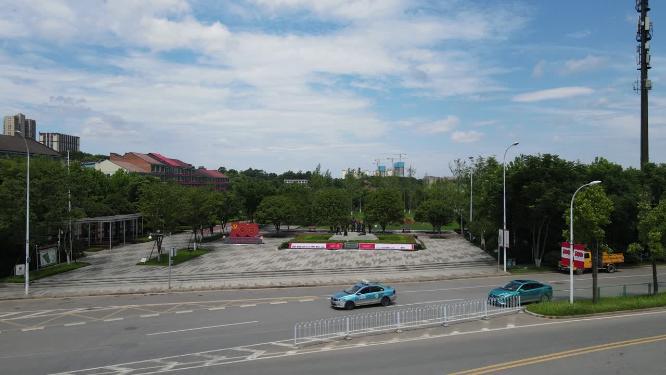 湖南长沙望城雷锋纪念馆雷锋故居航拍