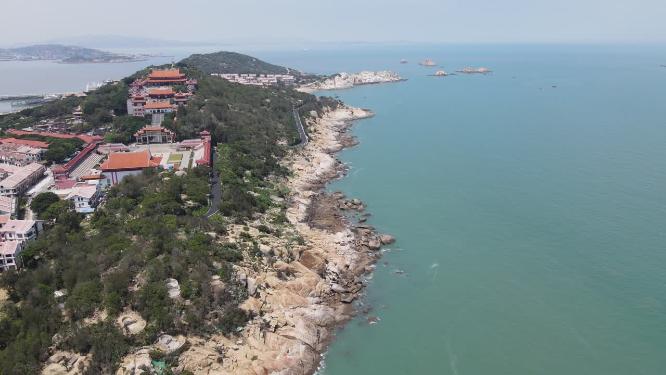 福建莆田湄洲岛5A景区航拍