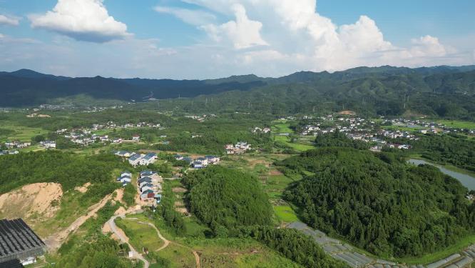 乡村田园农业种植农田航拍