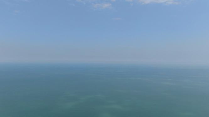 蓝色海洋自然风光航拍