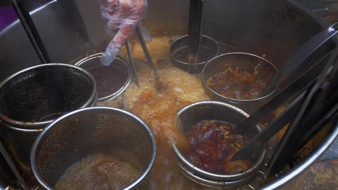 路边摊美食麻辣烫实拍