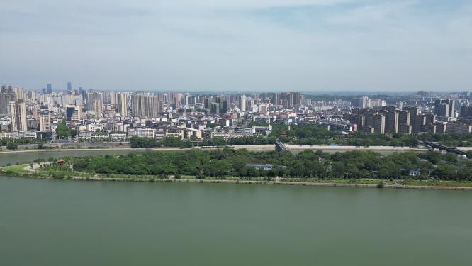 江西吉安城市风光航拍