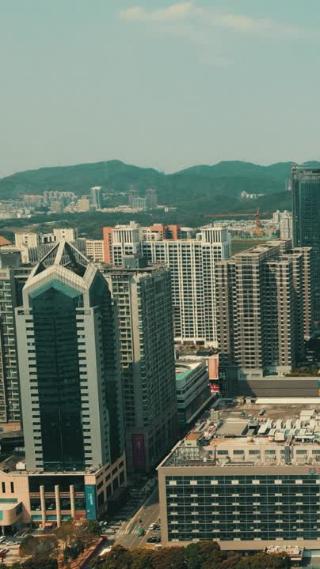 广东深圳城市风光航拍