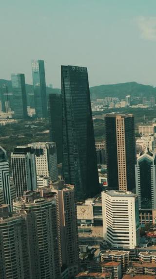 广东深圳城市风光航拍