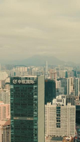 广东深圳城市风光航拍