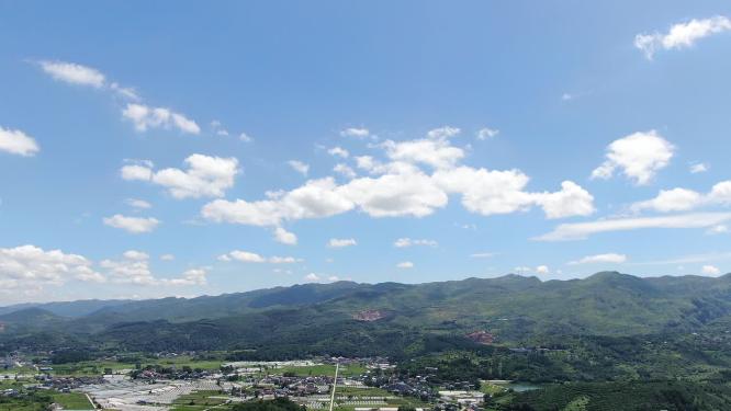 山川丘陵农业种植农田航拍
