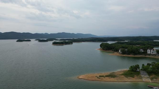 旅游景区湖北洈水风景区4A景区航拍