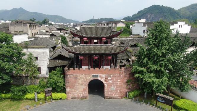 旅游景区湖南洪江黔阳古城4A景区航拍