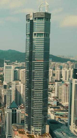广东深圳城市风光航拍