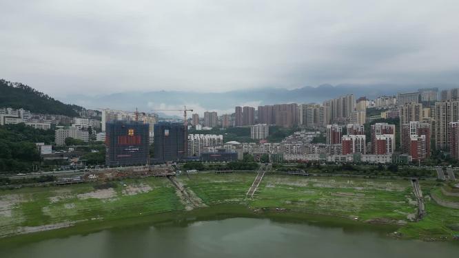 湖北宜昌秭归县航拍