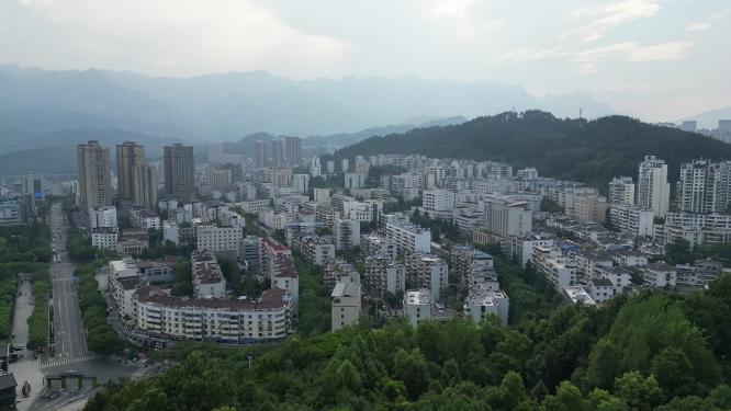湖北宜昌秭归县航拍