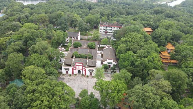 湖南泪罗江屈原祠4A景区航拍