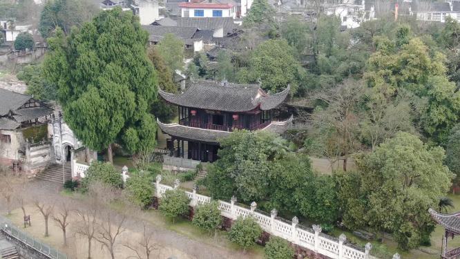 湖南洪江黔阳古城4A景区芙蓉楼航拍