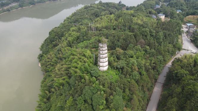 旅游景区湖南洪江黔阳古城4A景区航拍