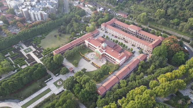 湖北武汉辛亥革命纪念馆航拍