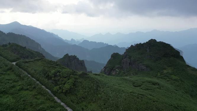 祖国大自然巍峨大山航拍