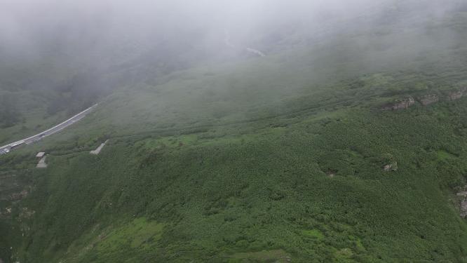 祖国大自然巍峨大山航拍
