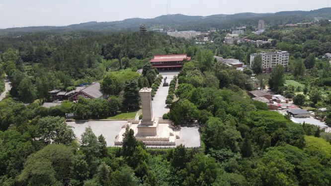 湖北随州烈士公园航拍