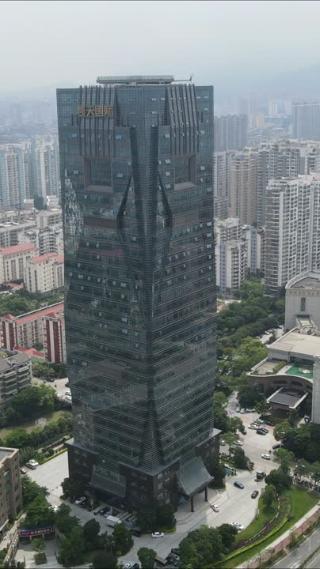 福建莆田城市风光竖屏航拍