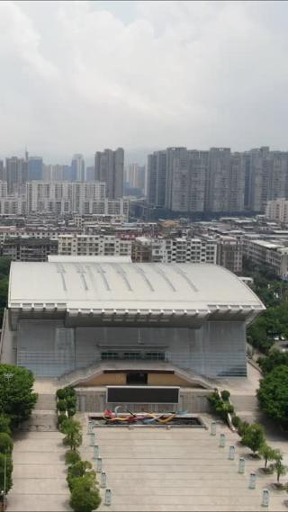 福建莆田体育中心竖屏航拍