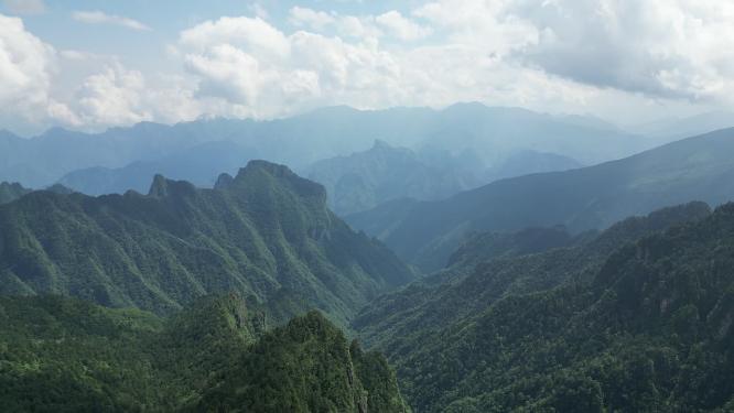 祖国大自然巍峨大山航拍