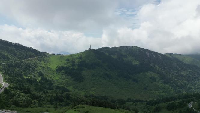祖国大自然巍峨大山航拍