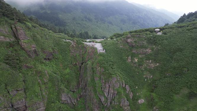 大自然奇山山川石头航拍