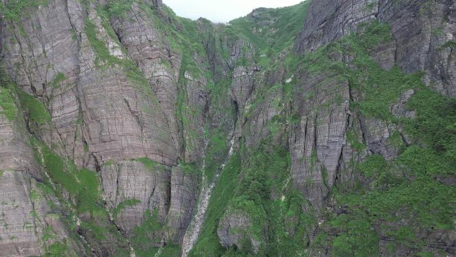 大自然奇山山川石头航拍