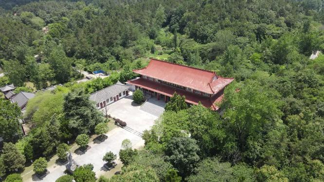 航拍湖北随州烈士纪念馆