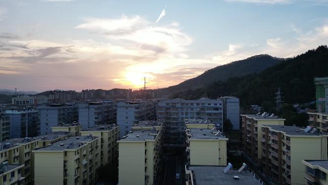 城市住宅小区航拍