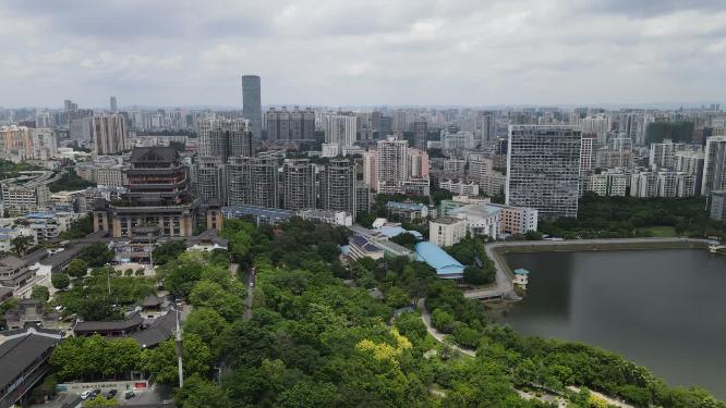 广西南宁邕州阁航拍