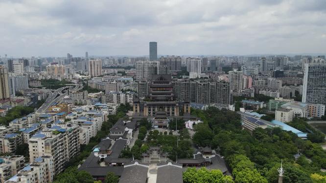 广西南宁邕州阁航拍