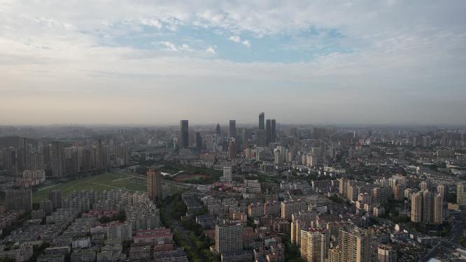 江苏无锡城市全景航拍