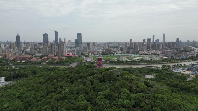 江苏无锡城市全景航拍