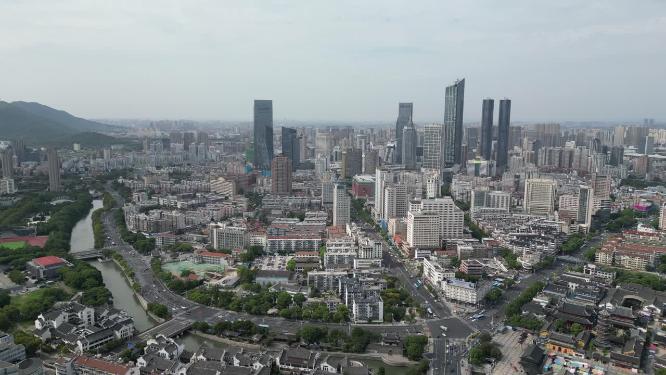 江苏无锡城市风光航拍