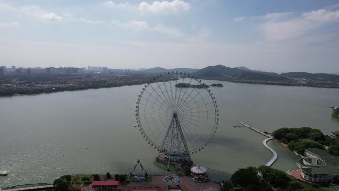 江苏无锡城市风光航拍