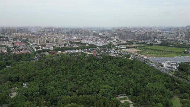 江苏无锡惠山古镇5A景区航拍