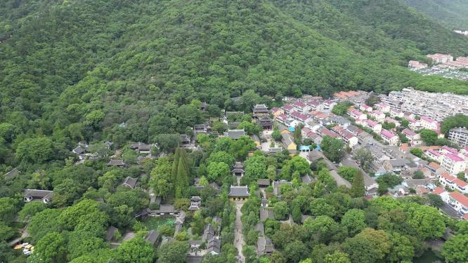 江苏无锡惠山古镇5A景区航拍