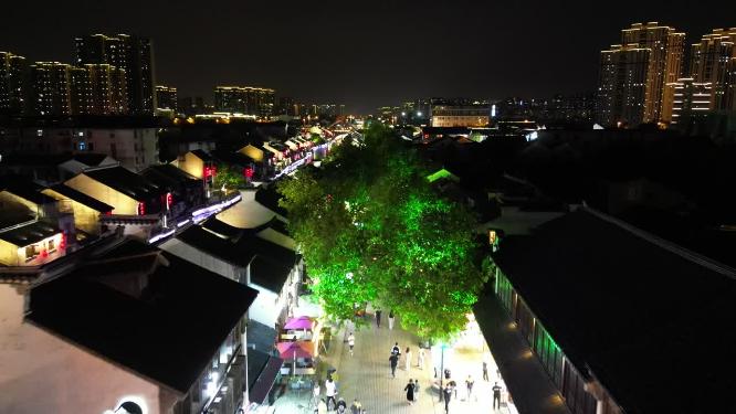 江苏无锡清名桥古运河景区航拍