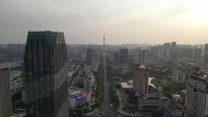 湖南株洲城市交通航拍